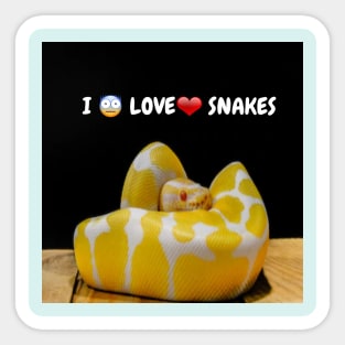 I Love Snakes Sticker